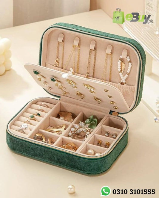 Double Layer Travel Jewelry Box
